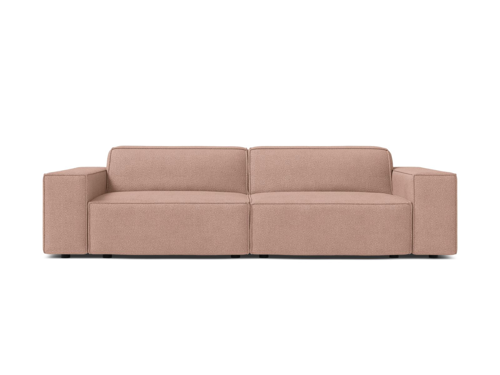 Jodie Modular Sofa, 3 Seats, 204x99 cm — Powder Pink