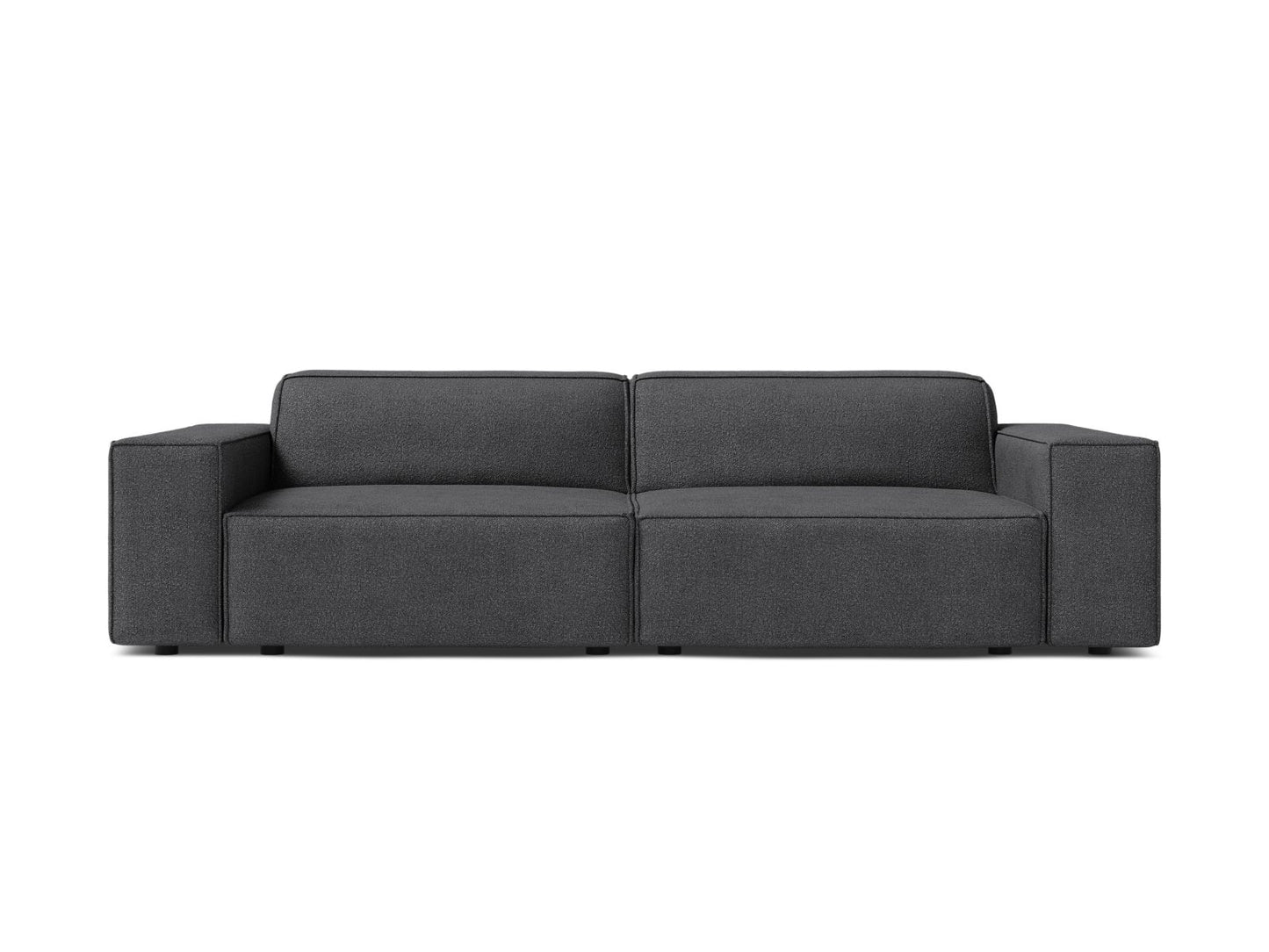 Sofa Bouclé Beige Jodie — Dark Grey