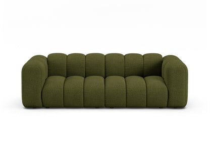 Sofa Bouclé Beige Lupine — Dark Olive Green