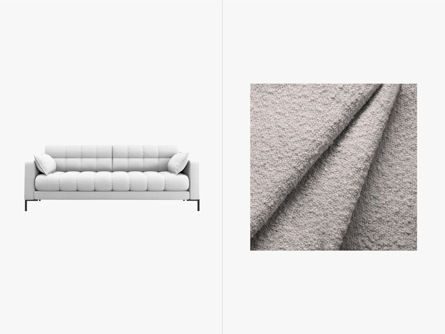 Mamaia Sofa — Light Grey / 3 Seats