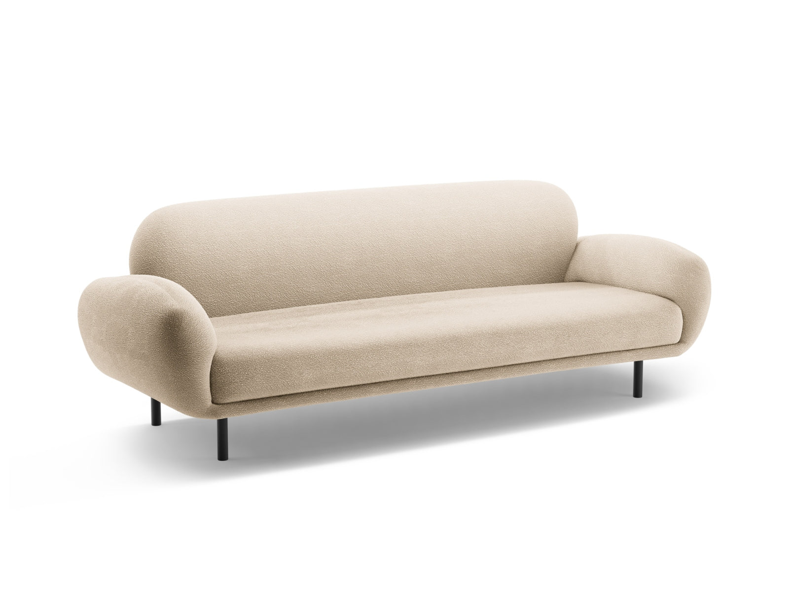 Sofa Bouclé Beige Poppy — Maße und Details
