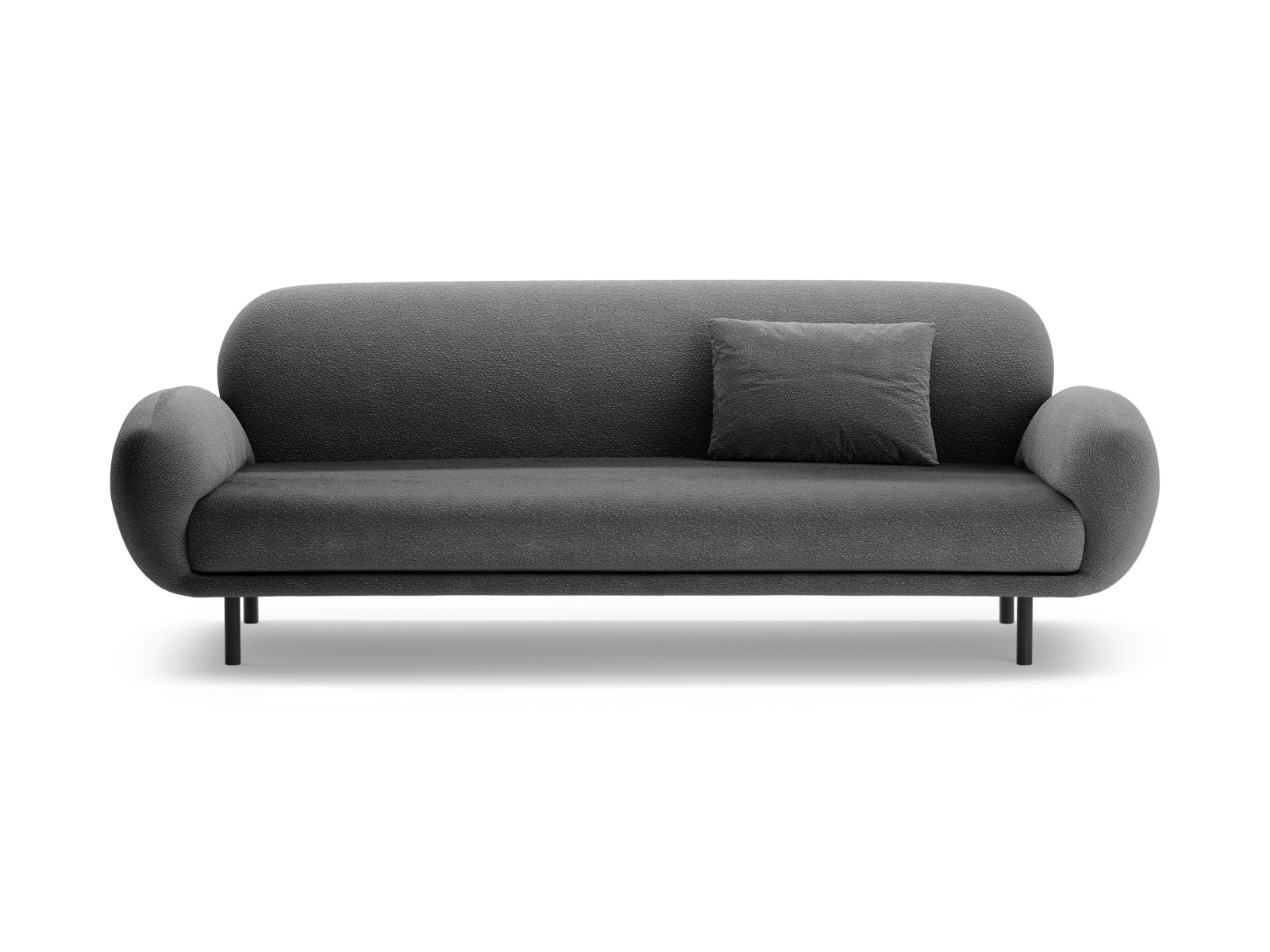 Poppy Sofa, 3 Seats, 208x72 cm — Dark Grey