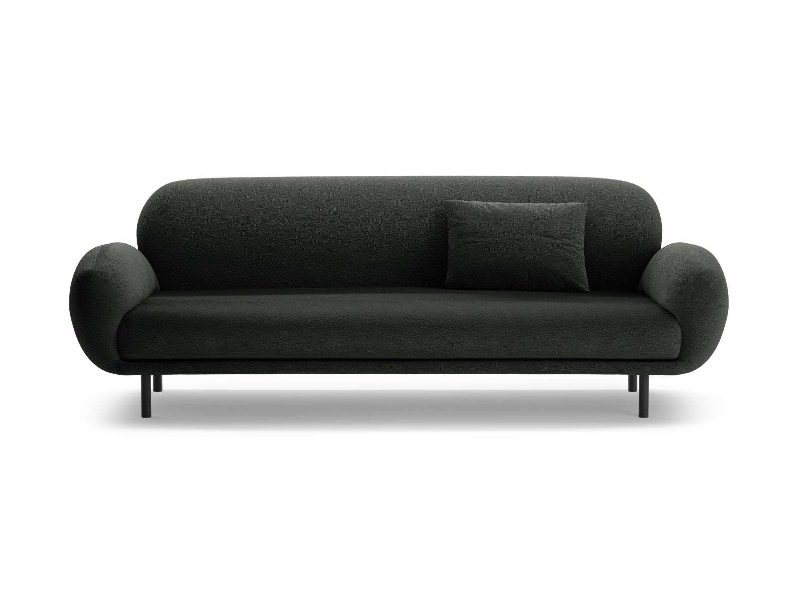 Poppy Sofa, 3 Seats, 208x72 cm — Black