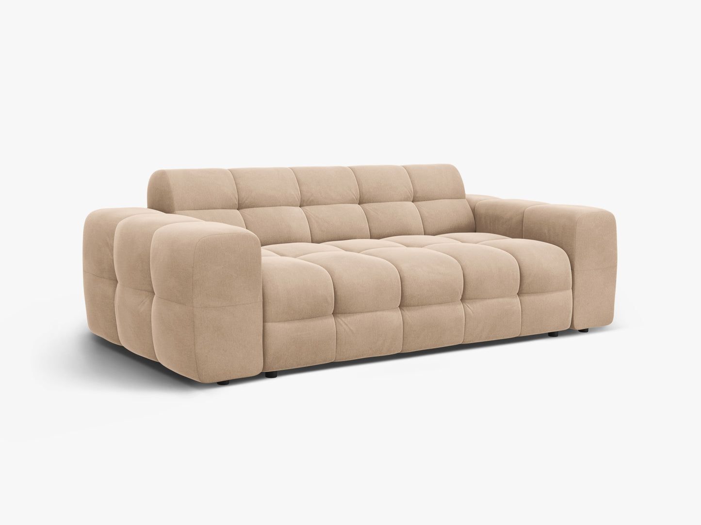 Sofa Samt Almond Beige Kendal — Detailansicht