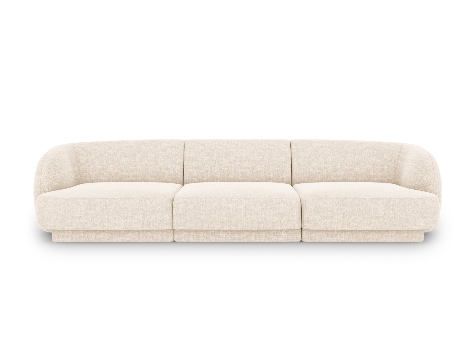 Miley Sofa, 3 Seats, 255x90 cm — Light Beige