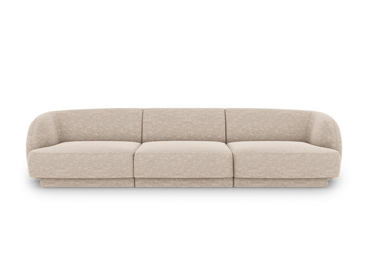 Miley Sofa, 3 Seats, 255x90 cm — Beige
