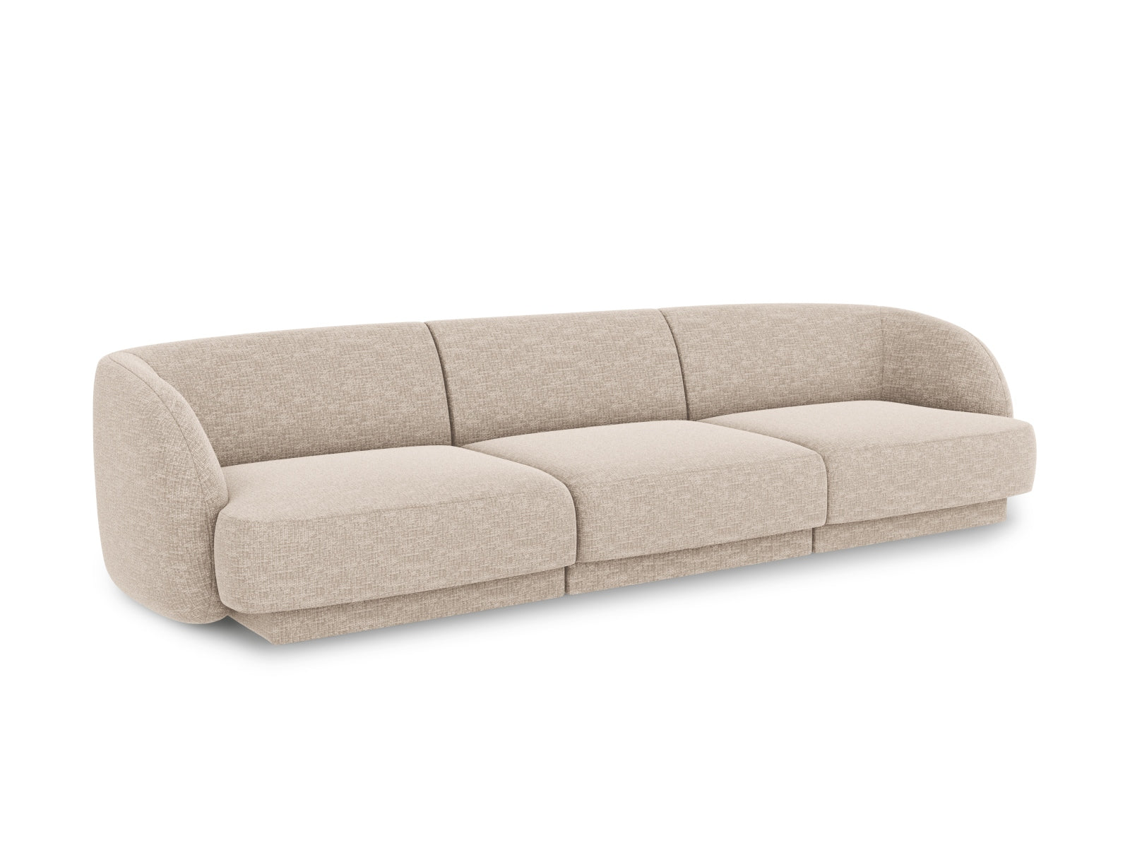 Sofa Chenille Beige Miley — Wohnbeispiel