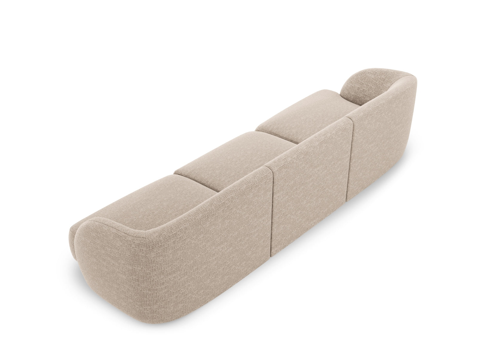Sofa Chenille Beige Miley — Detailansicht