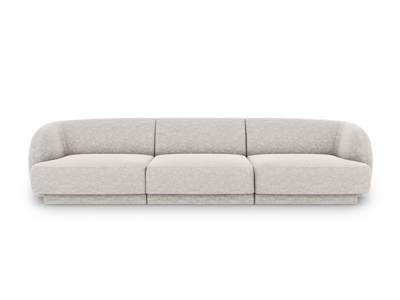 Miley Sofa, 3 Seats, 255x90 cm — Light Grey