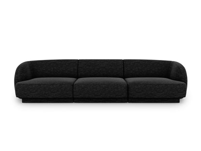 Sofa Chenille Beige Miley — Black