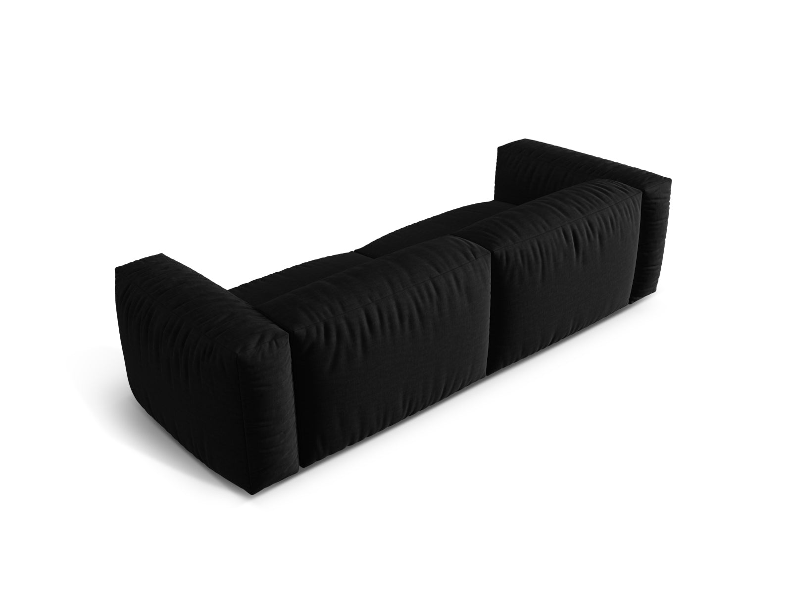 Sofa Strukturstoff Schwarz Martina — Detailansicht