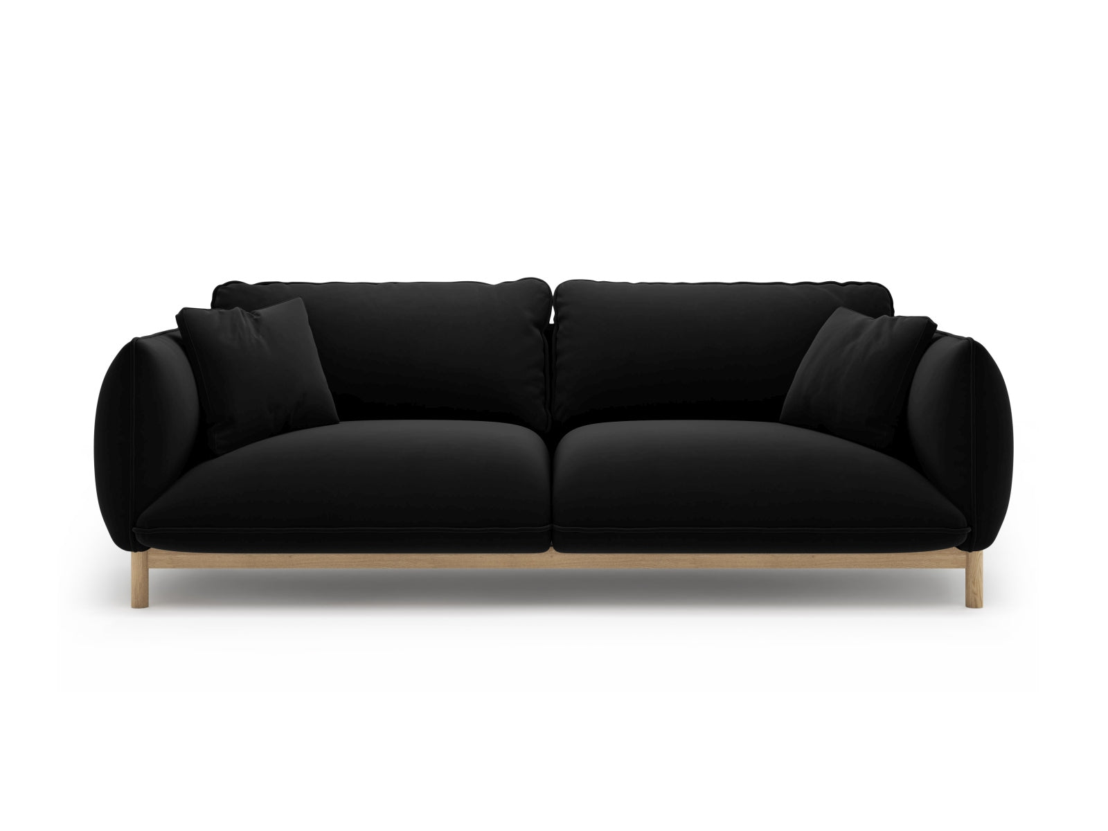 Sofa Samt Schwarz Ada — Black