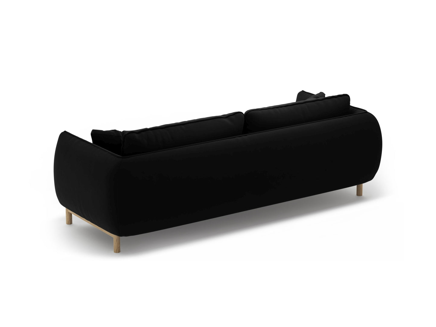 Sofa Samt Schwarz Ada — Maße und Details