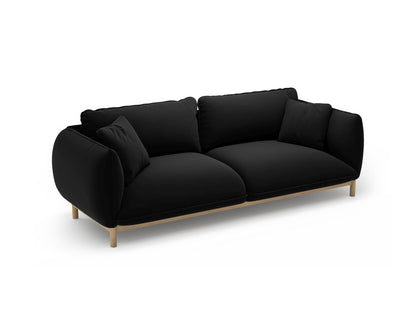 Sofa Samt Schwarz Ada — Ansicht 4