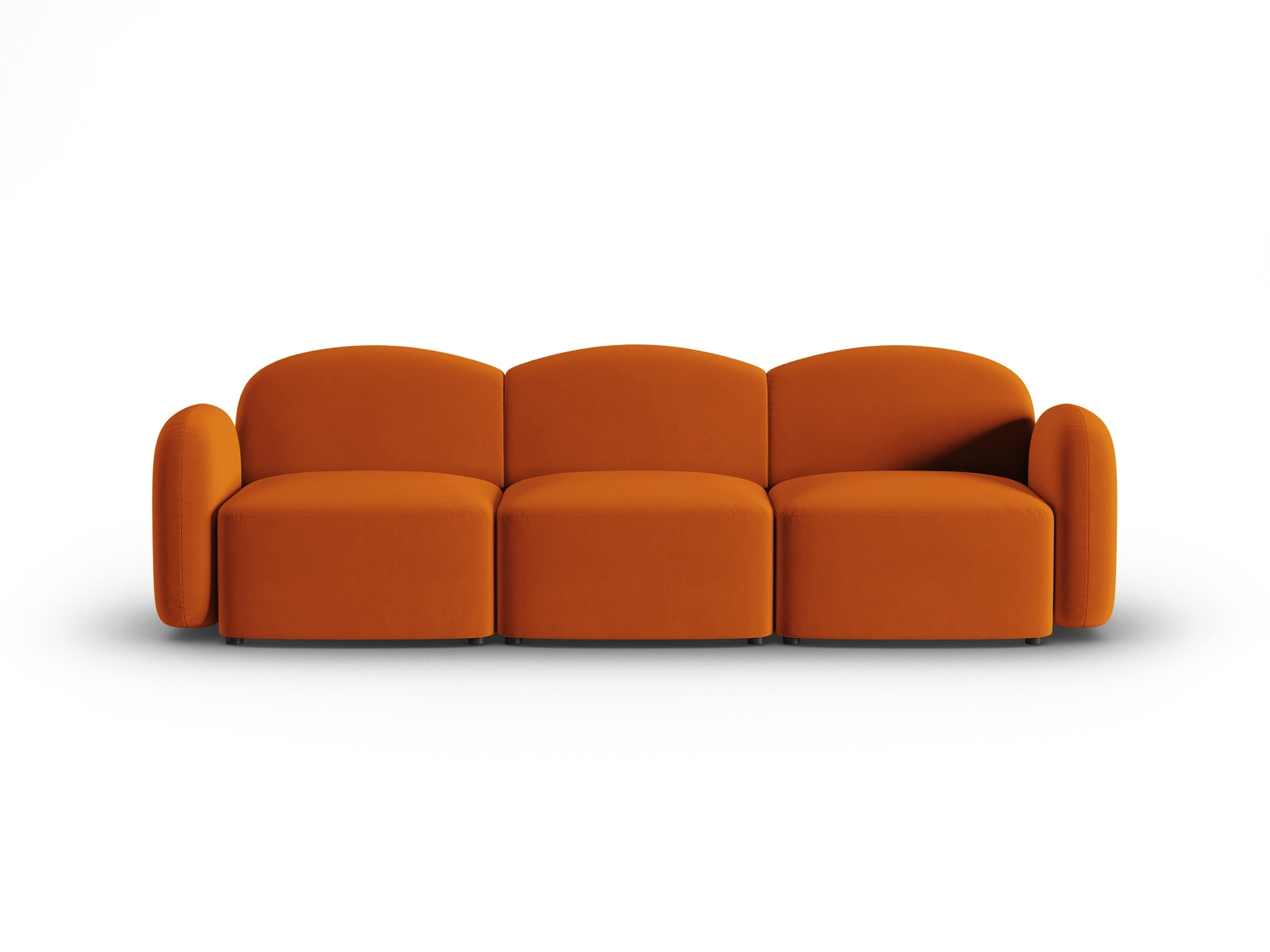 Blair Sofa, 3 Seats, 274x95 cm — Terracotta