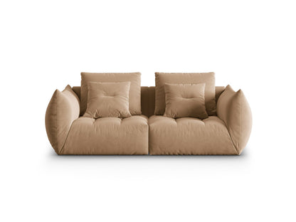 Sofa Samt Grau Bloom — Sand