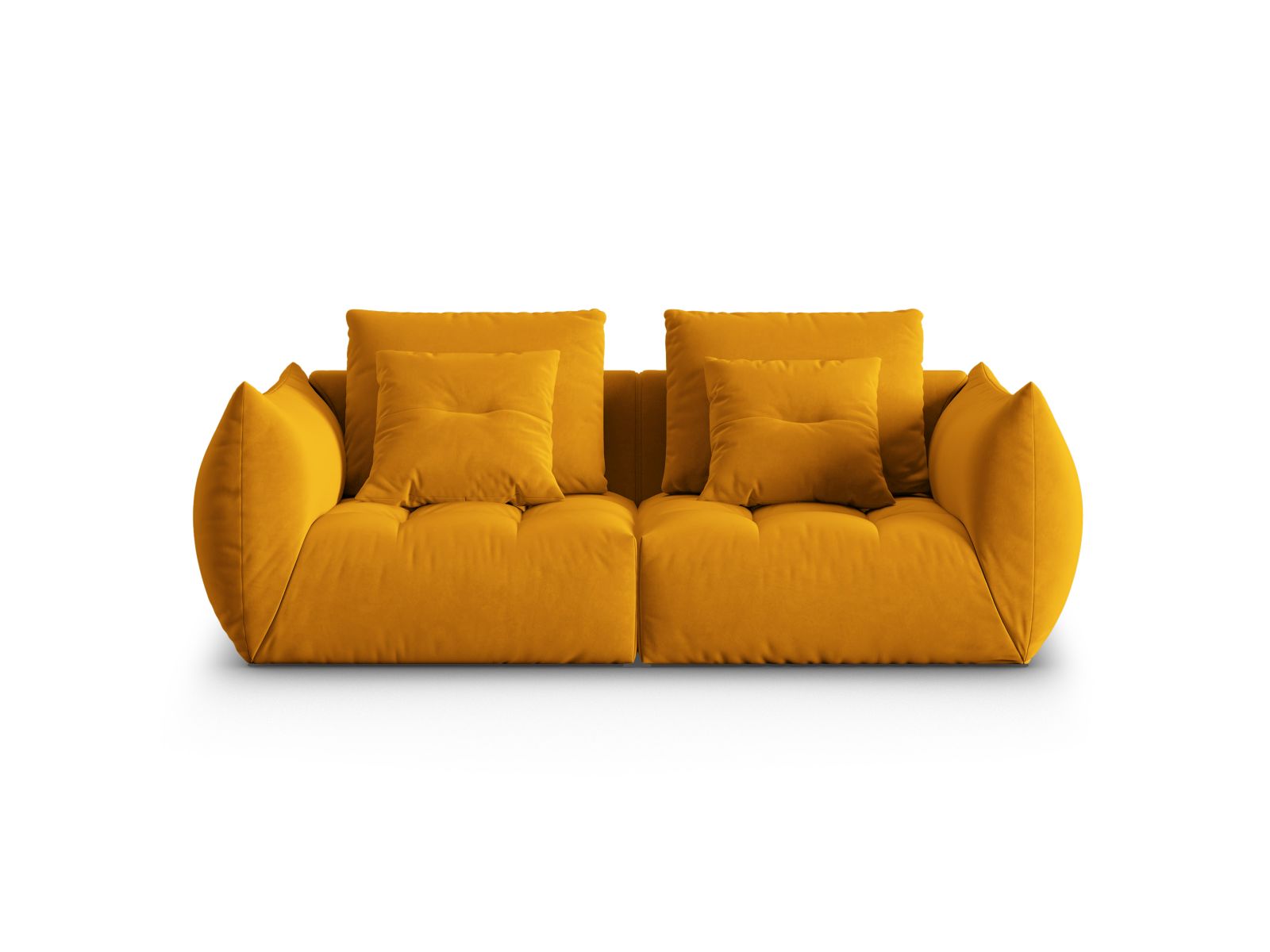 Bloom Modular Sofa, 3 Seats, 232x107 cm — Yellow