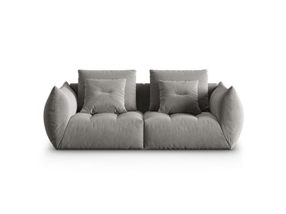 Sofa Samt Grau Bloom — Grey