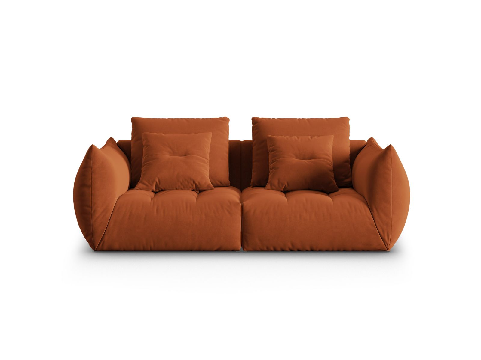 Bloom Modular Sofa, 3 Seats, 232x107 cm — Terracotta