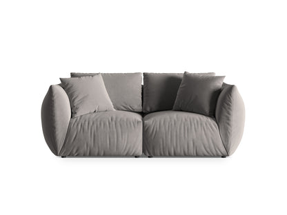 Sofa Samt Grau Chris — Grey