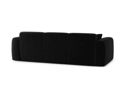 Sofa Samt Schwarz Molino — Detailansicht