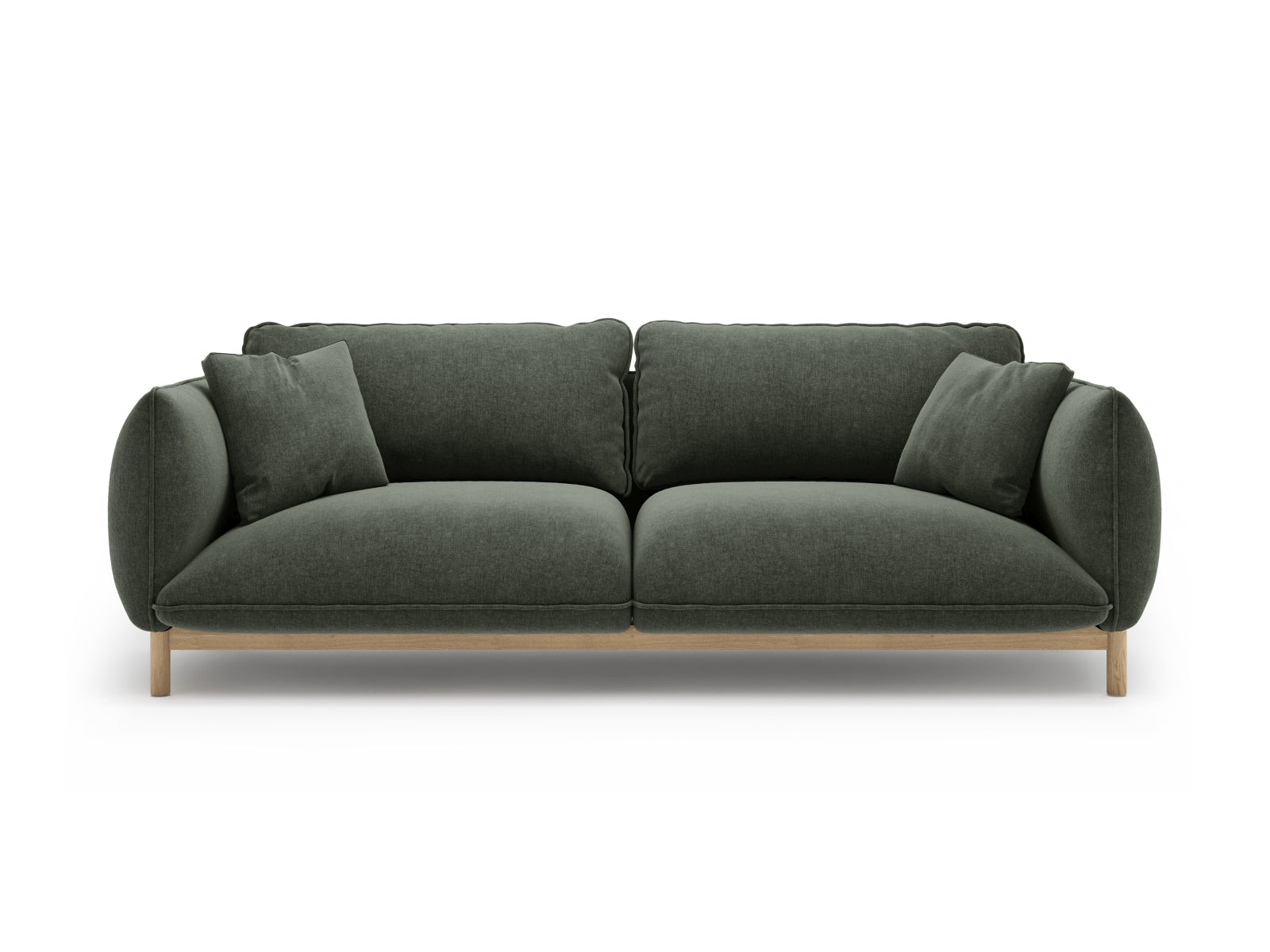Ada Sofa, 3 Seats, 208x101 cm — Moss Green