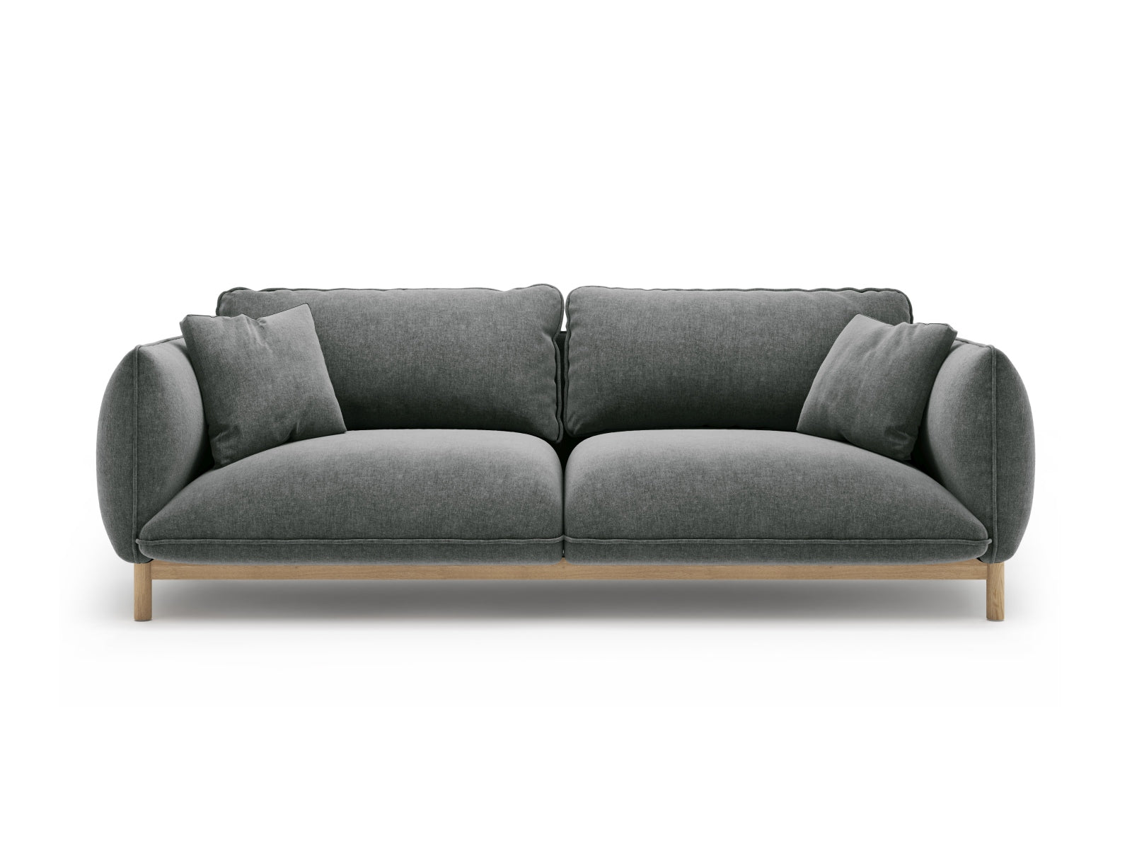 Ada Sofa, 3 Seats, 208x101 cm — Dark Grey