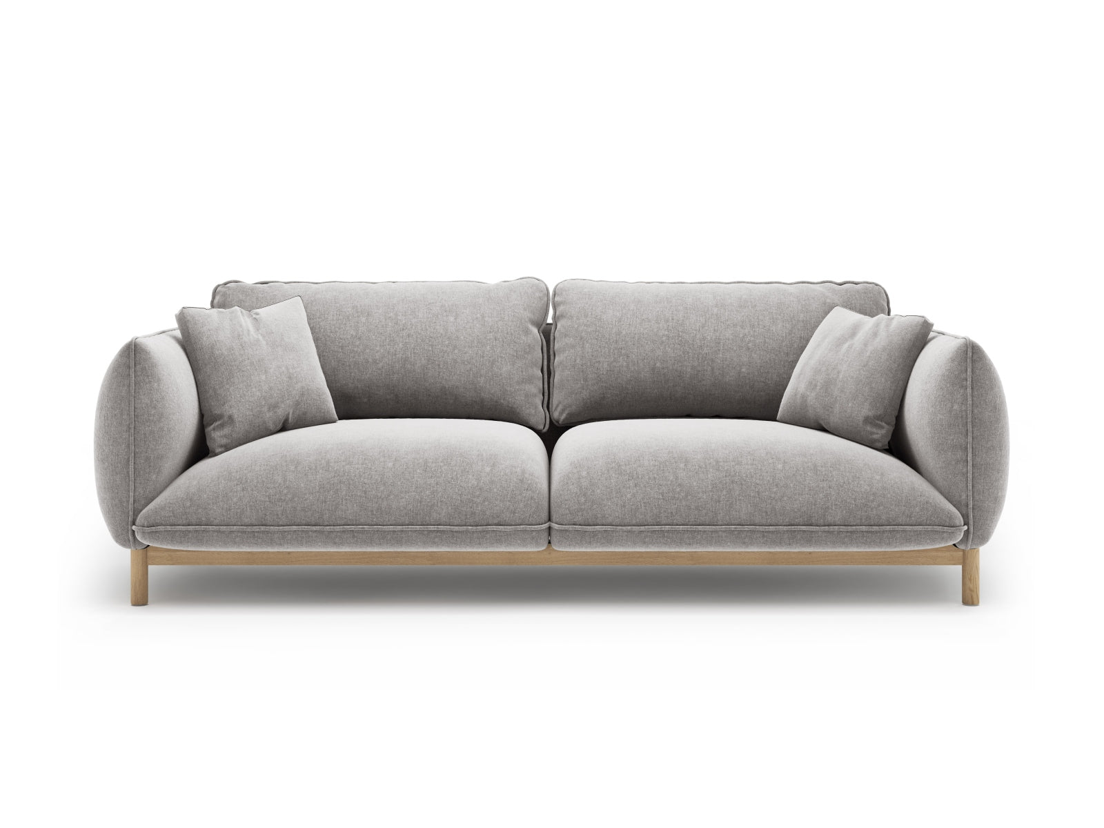 Ada Sofa, 3 Seats, 208x101 cm — Light Grey
