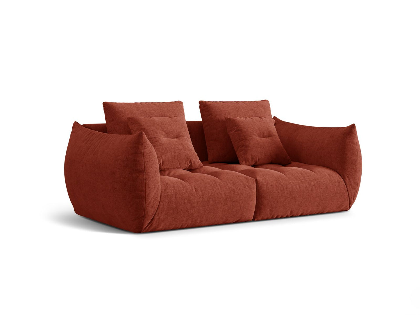 Sofa Strukturstoff Auburn Bloom — Wohnbeispiel
