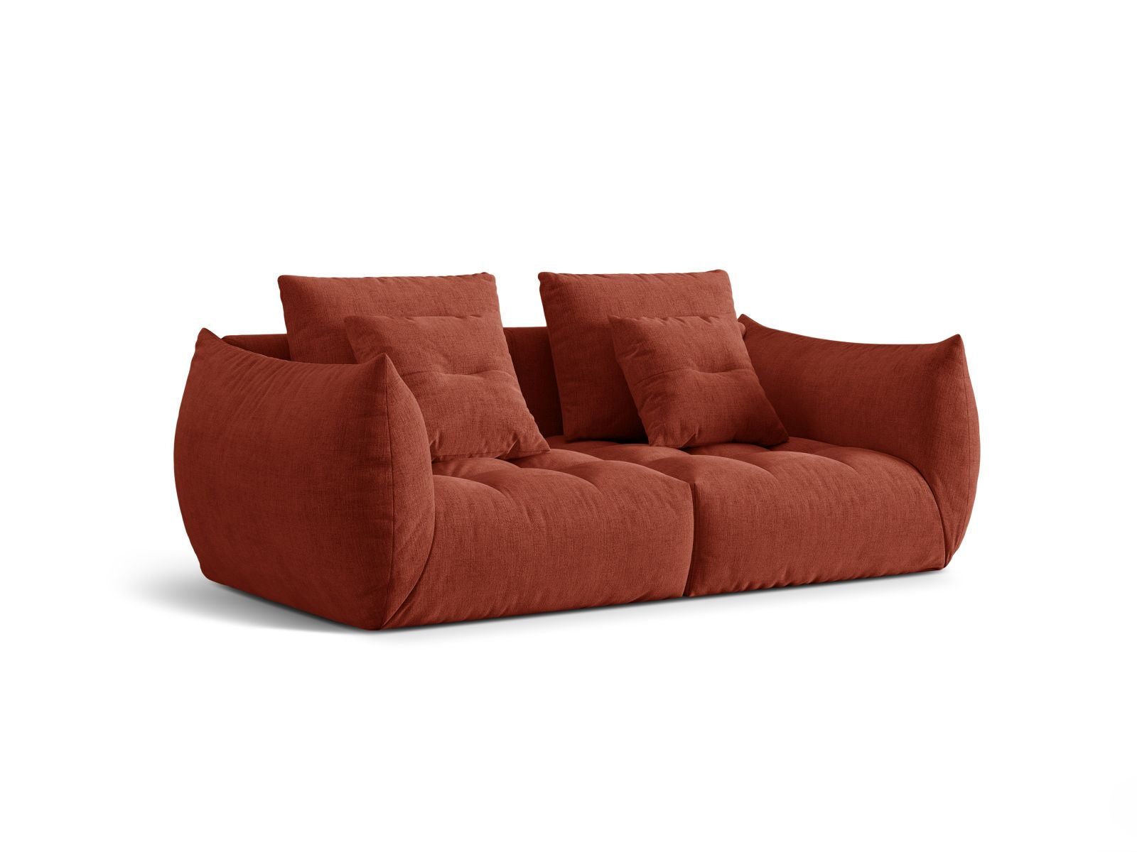 Sofa Strukturstoff Auburn Bloom — Wohnbeispiel