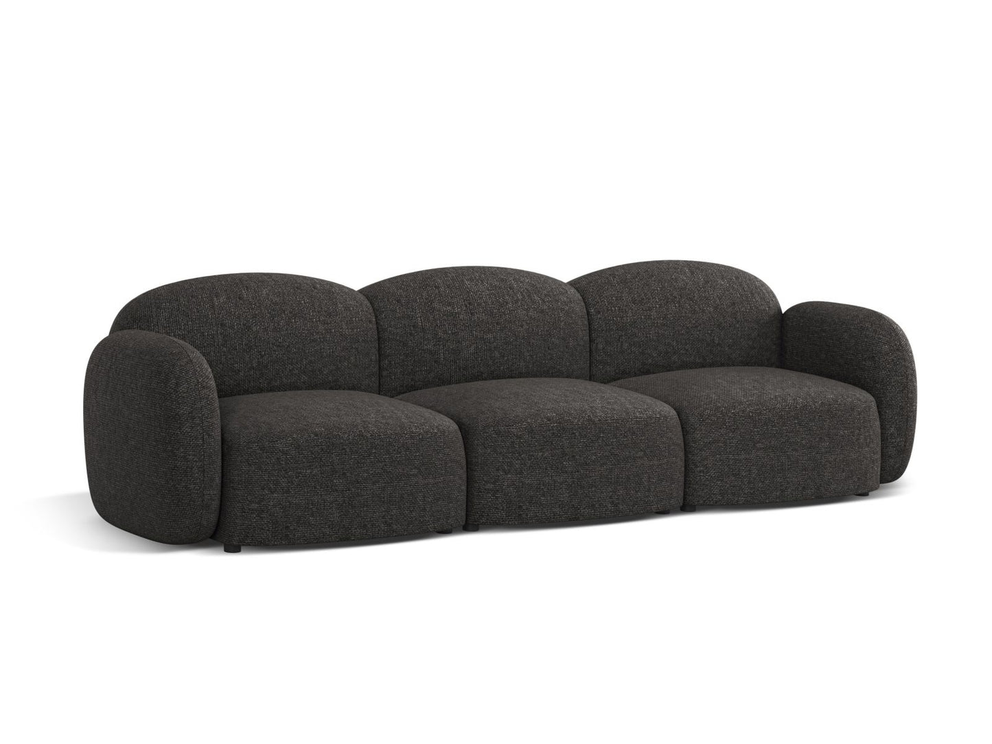 Sofa Chenille Anthrazit Blair — Wohnbeispiel