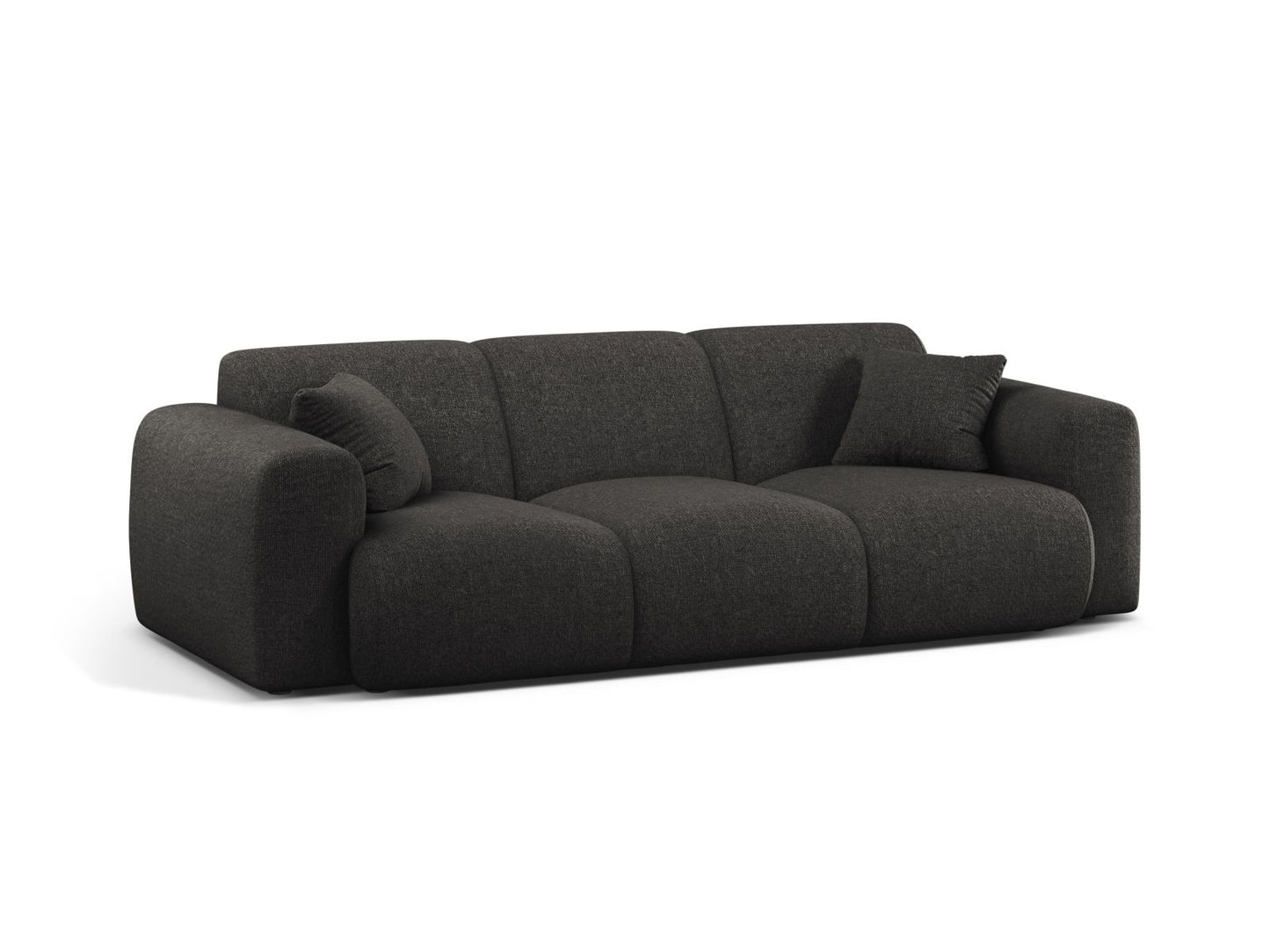 Sofa Chenille Anthrazit Molino — Wohnbeispiel