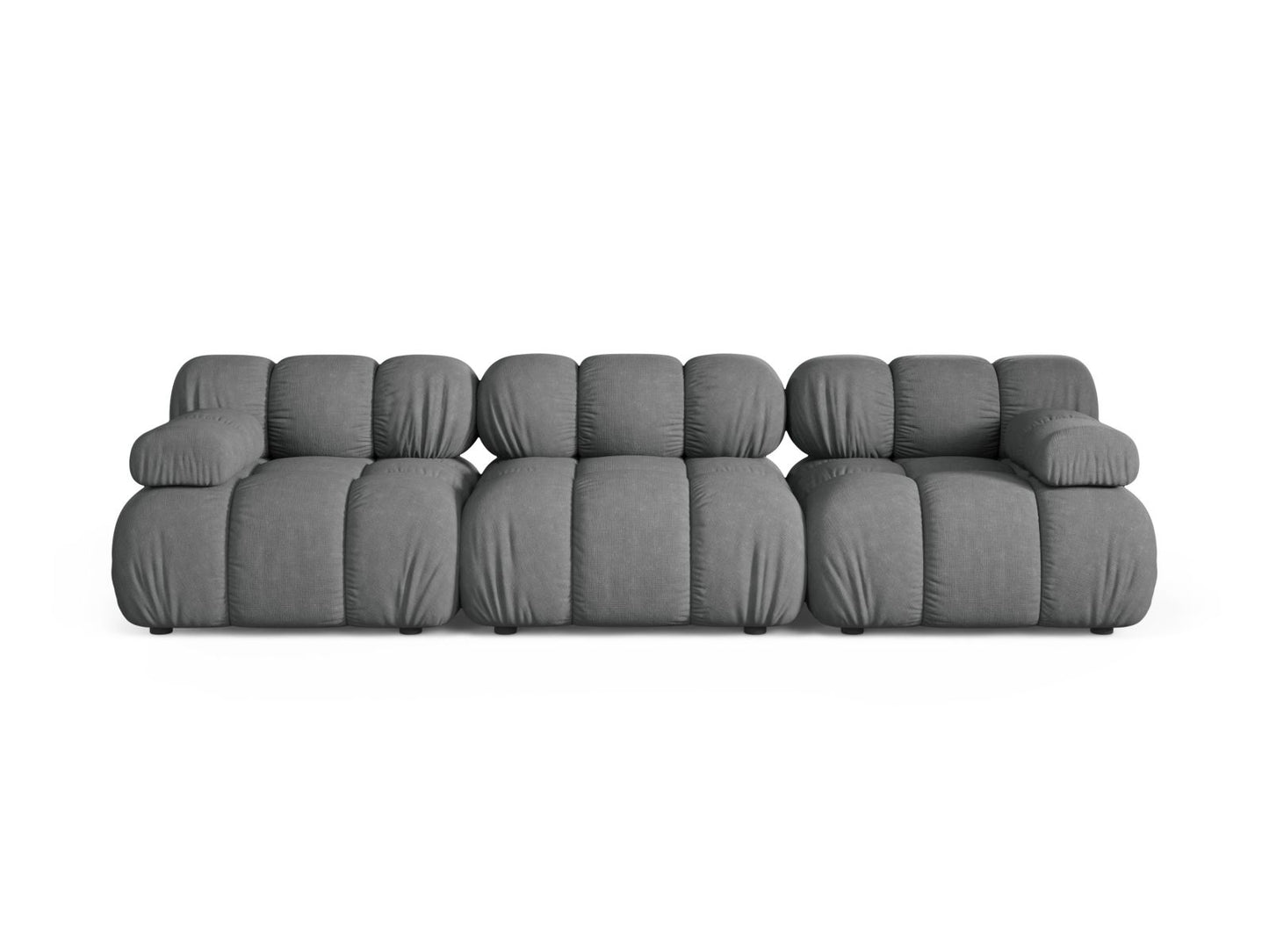 Sofa Strukturstoff Beige Bellis — Grey