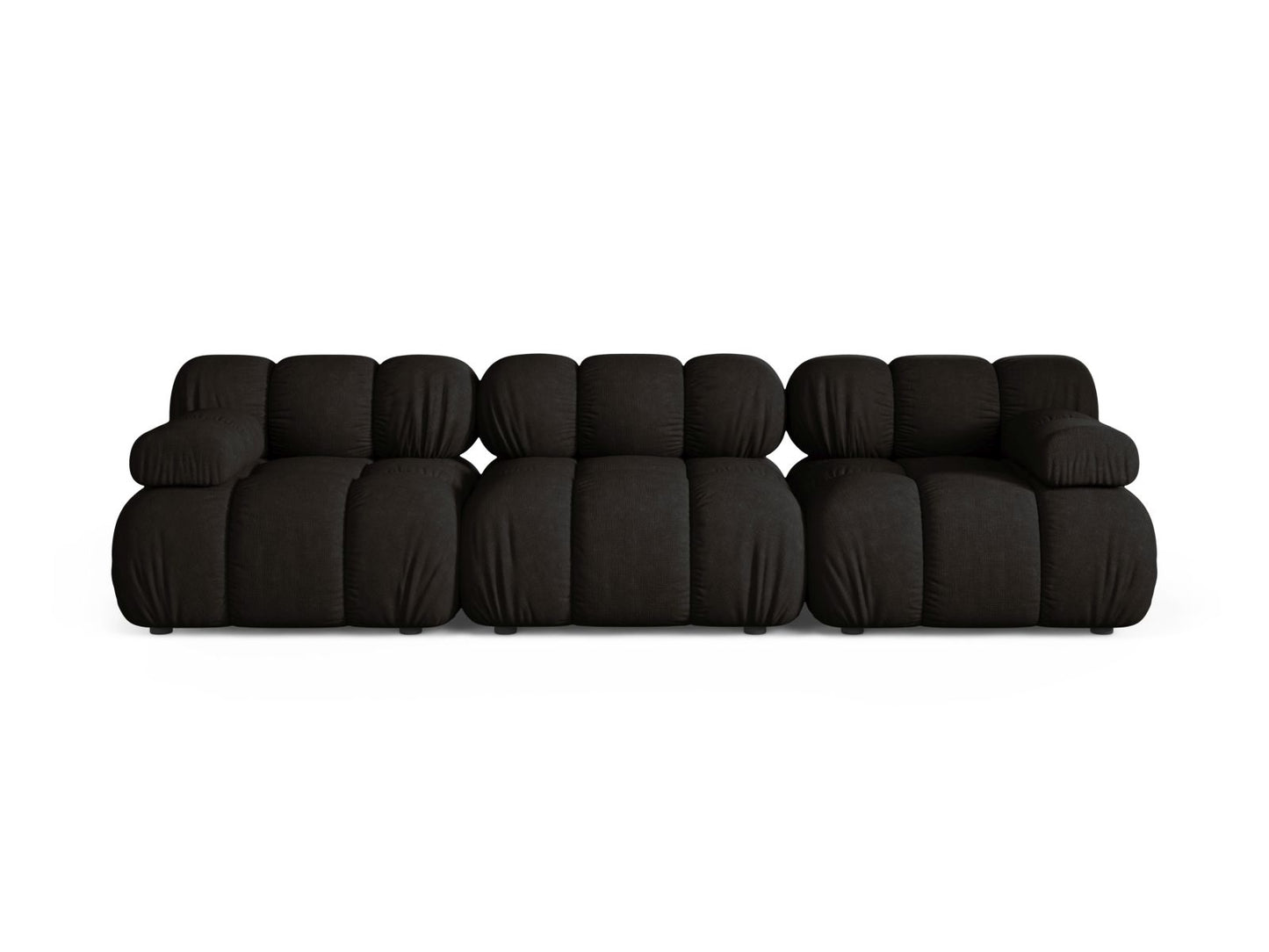 Sofa Strukturstoff Beige Bellis — Black