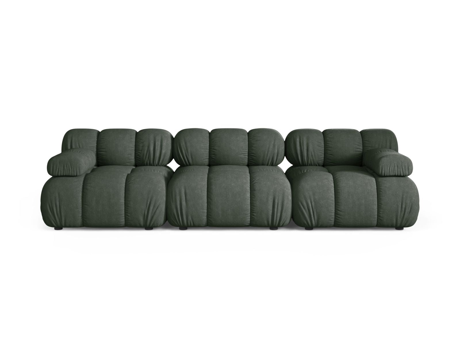 Bellis Modular Sofa, 3 Seats, 282x94 cm — Moss Green
