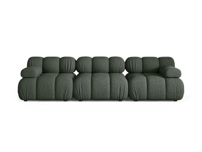 Sofa Strukturstoff Beige Bellis — Moss Green