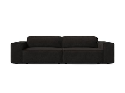 Sofa Strukturstoff Beige Jodie — Black