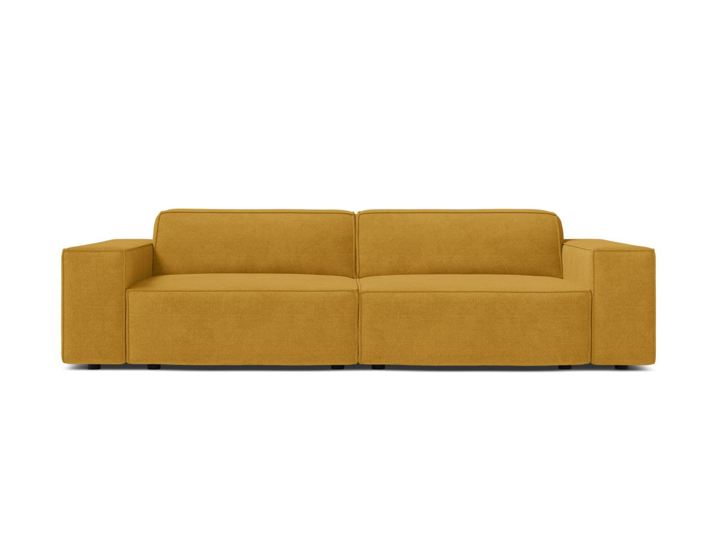 Sofa Strukturstoff Beige Jodie — Yellow