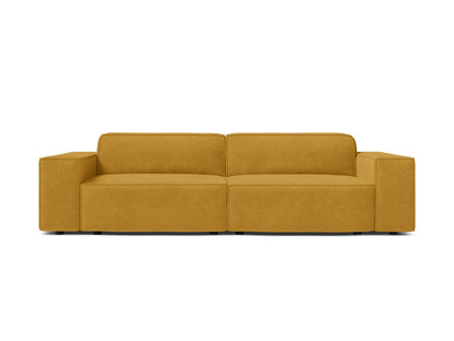 Sofa Strukturstoff Beige Jodie — Yellow