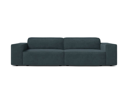 Sofa Strukturstoff Beige Jodie — Deep Petrol