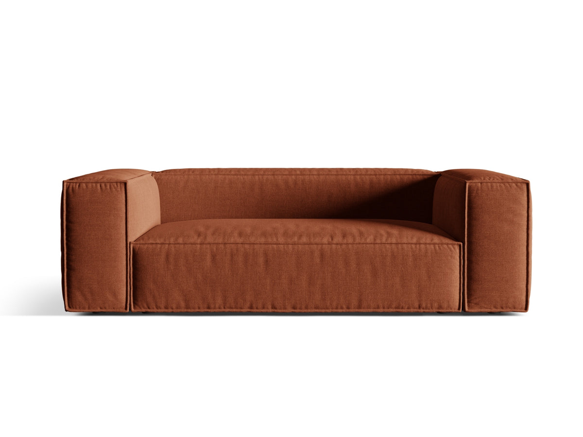 Nuria Sofa, 3 Seats, 210x110 cm — Brick