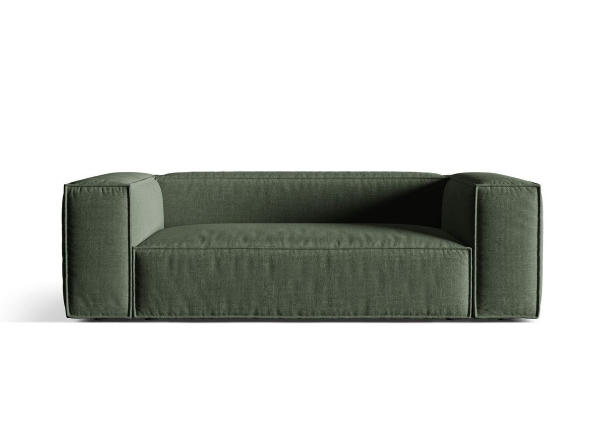 Nuria Sofa, 3 Seats, 210x110 cm — Moss Green