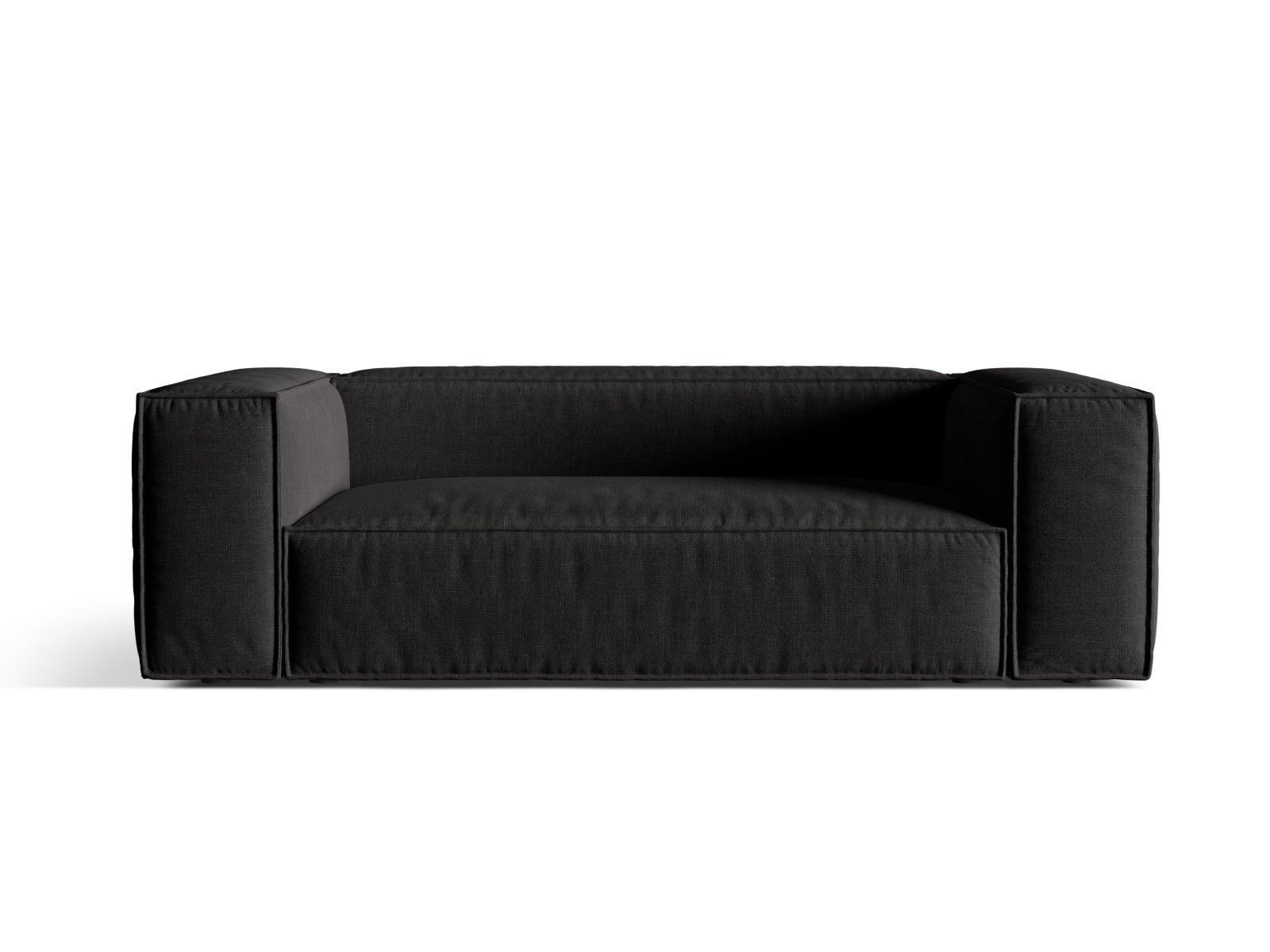 Nuria Sofa, 3 Seats, 210x110 cm — Black