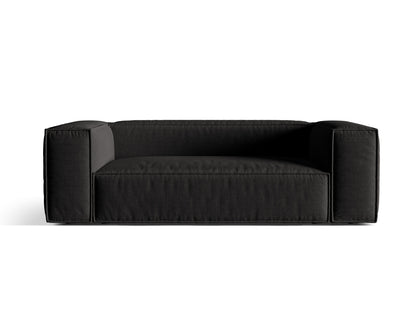 Sofa Strukturstoff Beige Nuria — Black