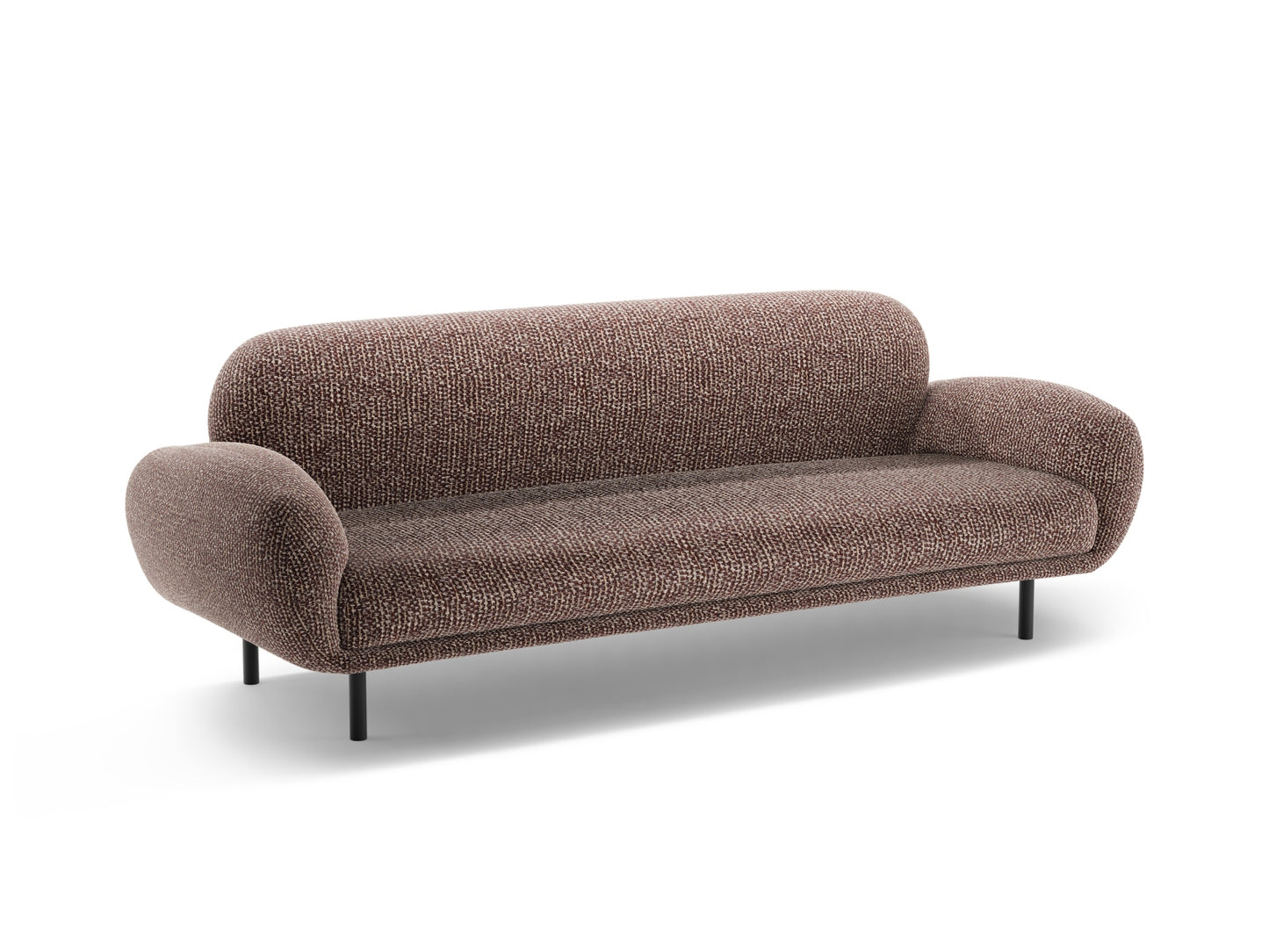 Sofa Chenille Braun Poppy — Detailansicht