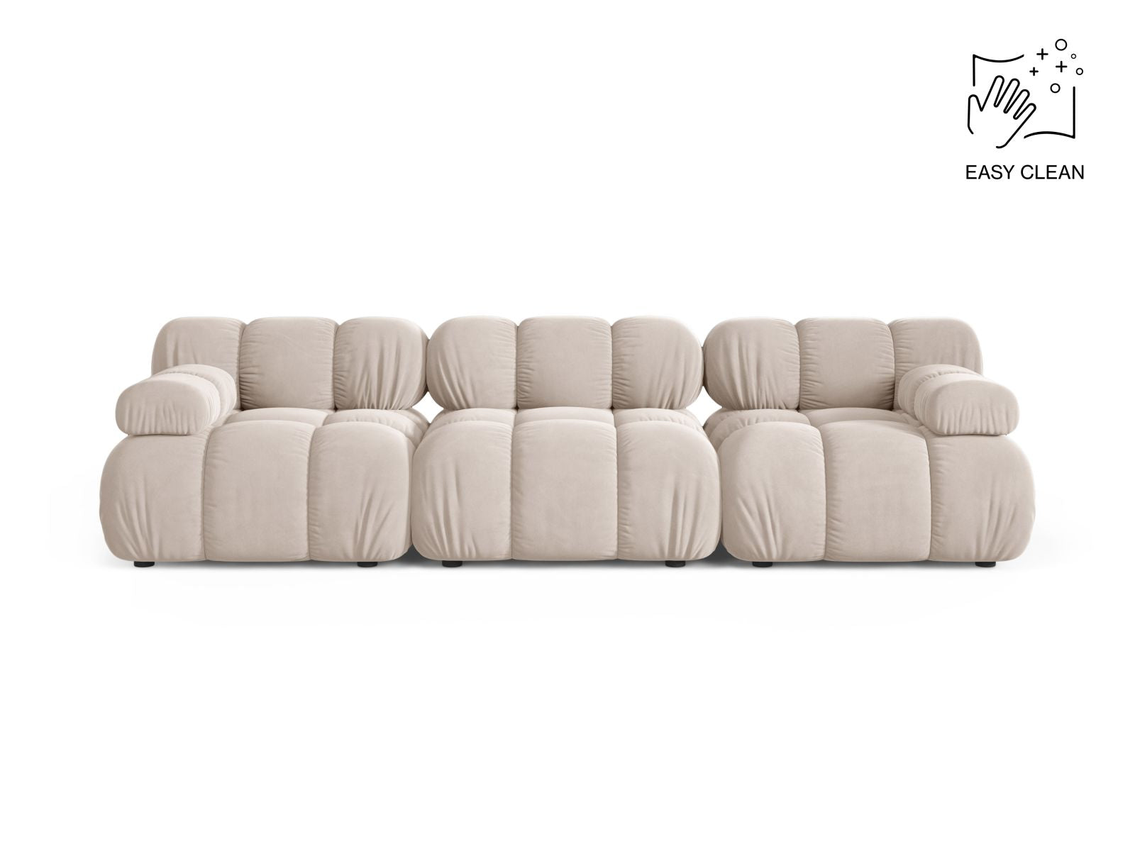Bellis Modular Sofa, 3 Seats, 282x94 cm — Light Beige