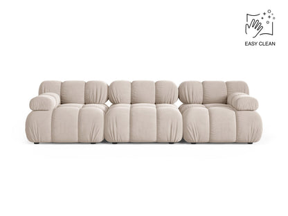 Sofa Samt Beige Bellis — Light Beige