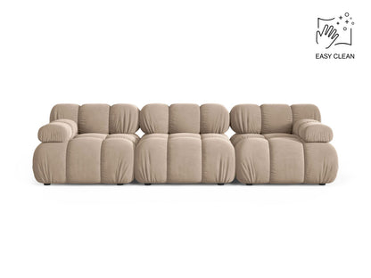 Sofa Samt Beige Bellis — Beige