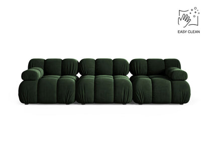 Sofa Samt Beige Bellis — Bottle Green