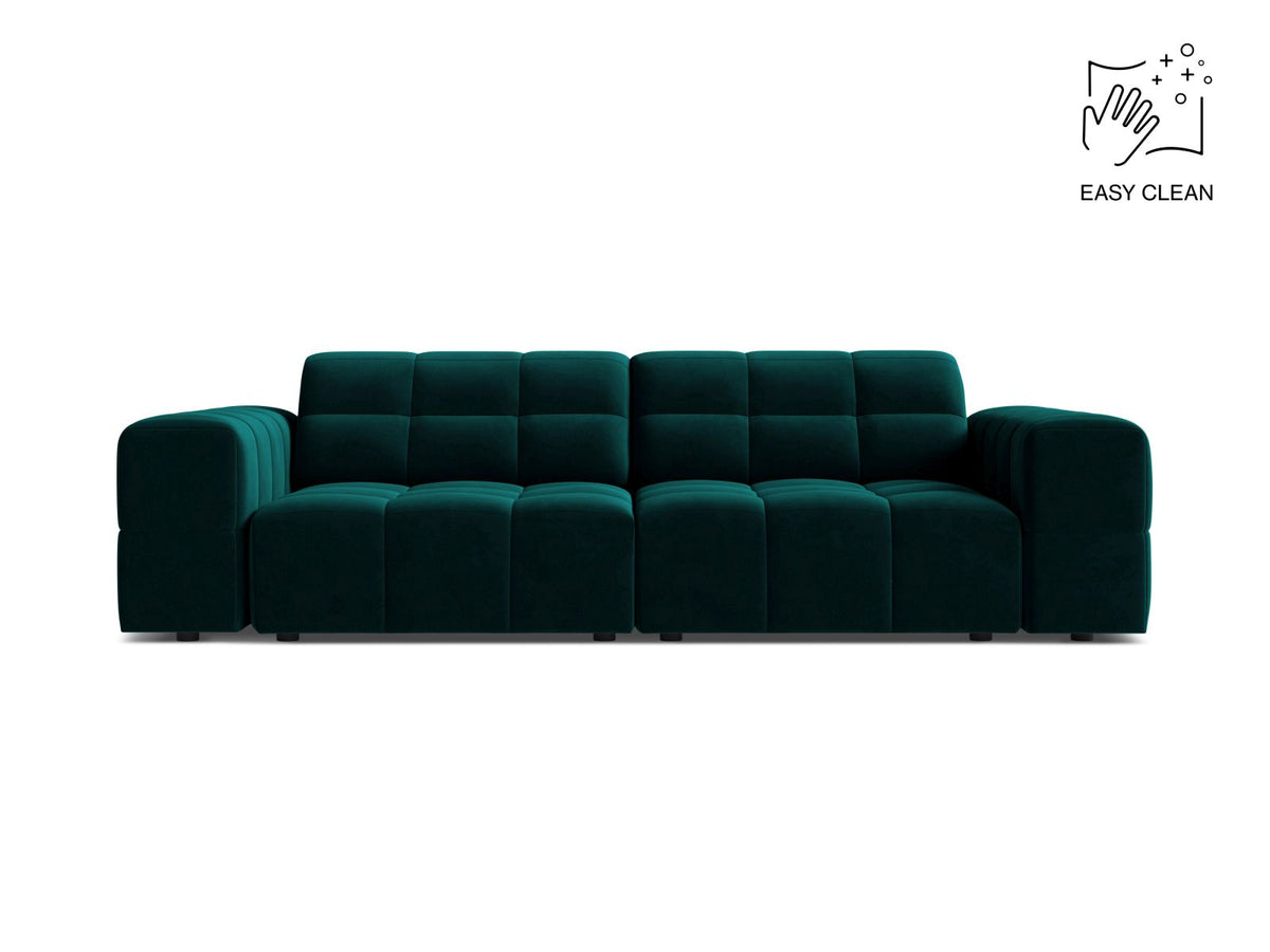 Jennifer Sofa, 3 Seats, 212x102 cm — Deep Petrol